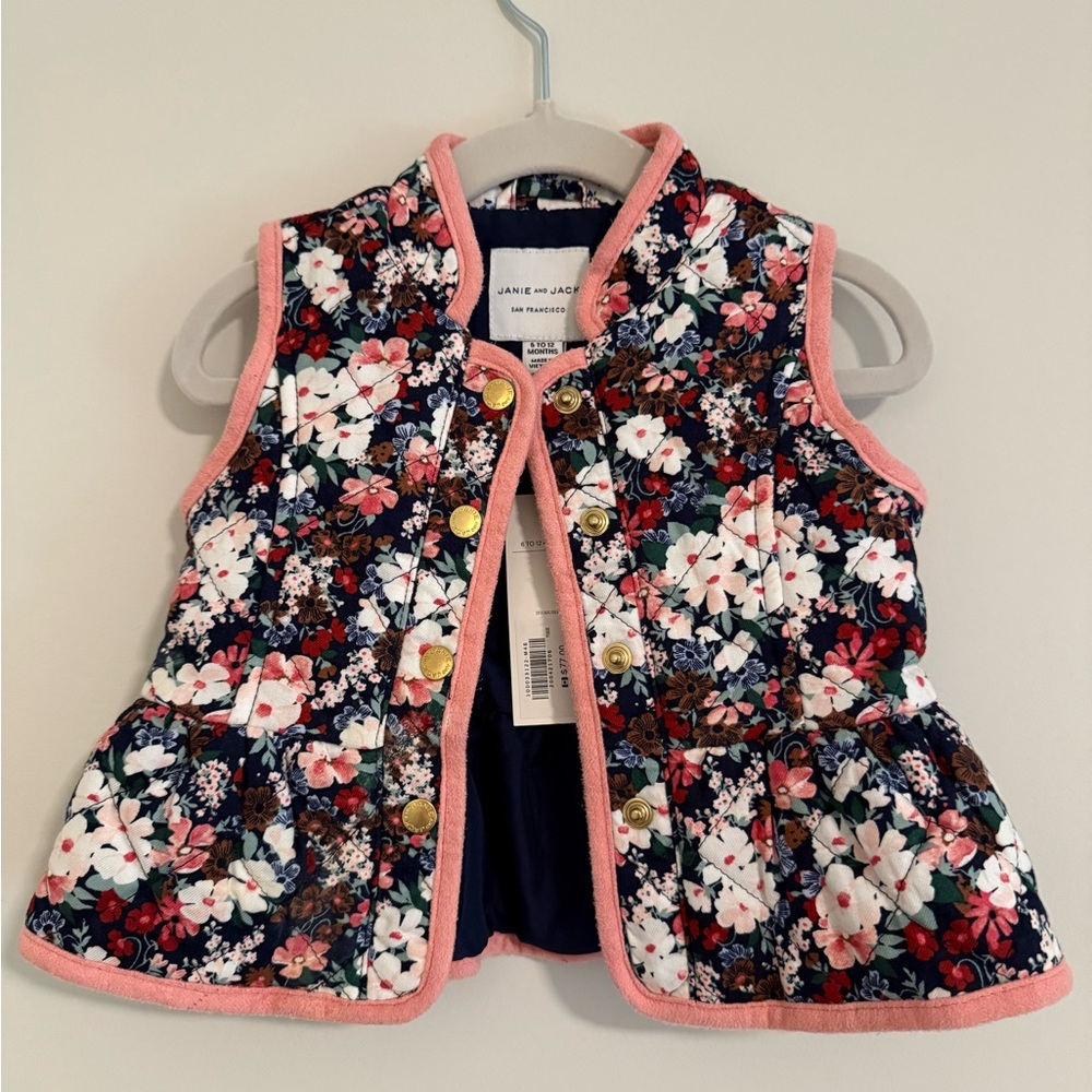 Janie and Jack Quilted Vest NWT